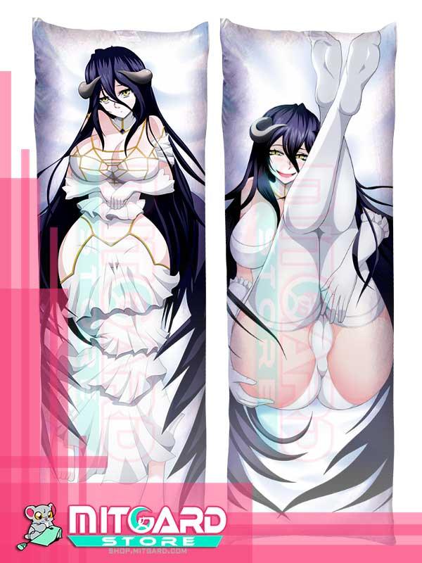 OVERLORD Albedo Body pillow case Dakimakura - 50cmx150cm / Peach Skin / SFW version - 1